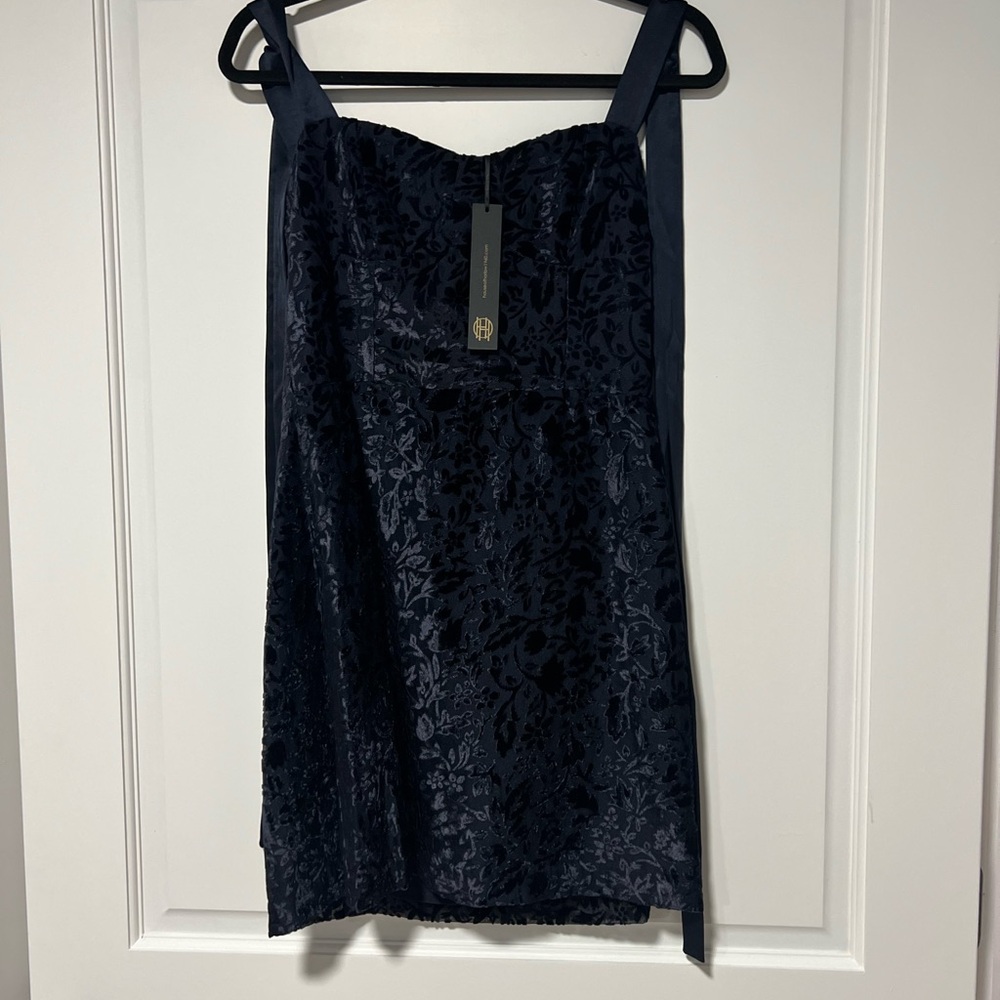 House of Harlow 1960 Strapless Midnight Floral Dress